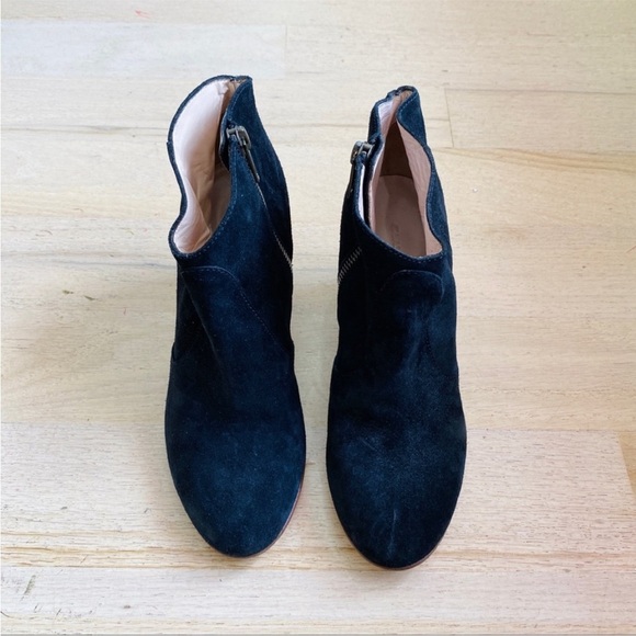 Club Monaco genuine suede heeled ankle booties - Picture 4 of 6
